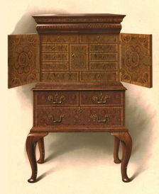 Walnut cabinet, 1906. Artist: Shirley Slocombe