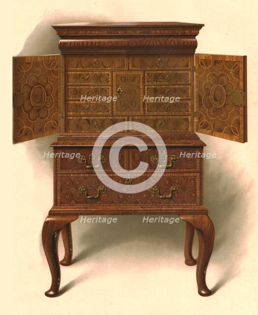 Walnut cabinet, 1906. Artist: Shirley Slocombe.