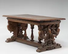 Walnut Table with Eagles on the Supports, c. 1540/1560. Creator: Unknown
