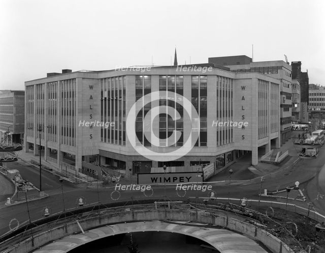 Walsh's department store in Sheffield during its redevelopment, South Yorkshire, 1967. Creator: Michael Walters.