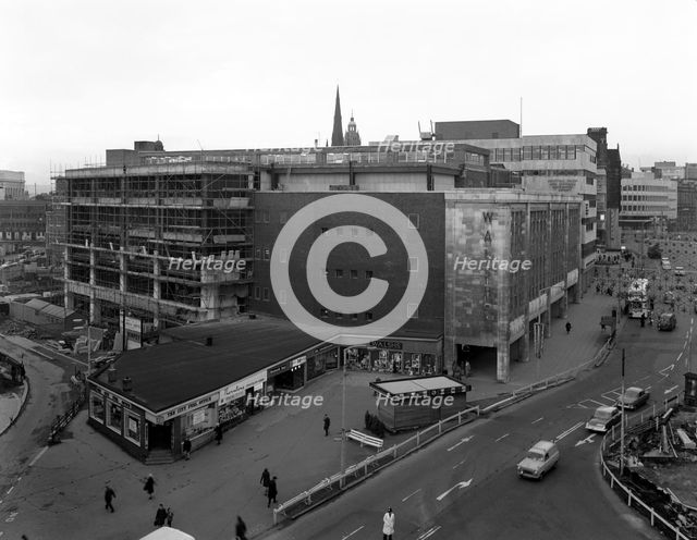 Walsh's department store in Sheffield prior to its redevelopment, South Yorkshire, 1966. Creator: Michael Walters.
