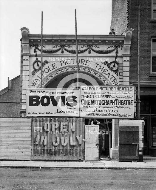 Walpole Picture Theatre, Ealing, London, 1912. Artist: Bedford Lemere and Company.