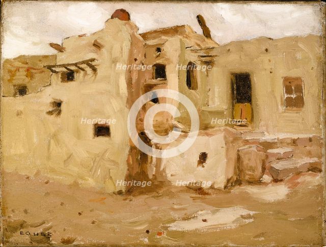 Walpi Pueblo, 1903. Creator: Eanger Irving Couse.
