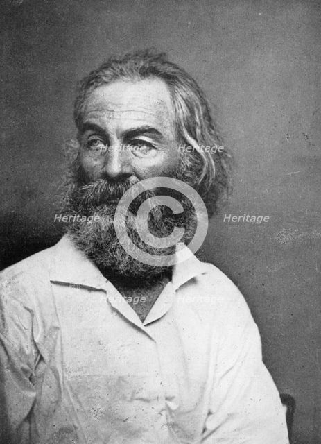 Walt Whitman (1819-1892), American poet, c1880s. Artist: Mathew Brady