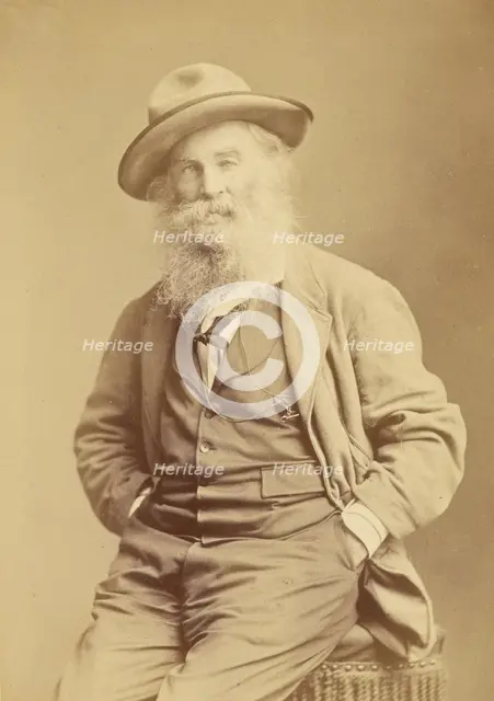 Walt Whitman, about 1870. Creator: Mathew Brady.
