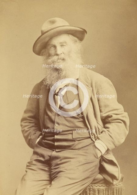 Walt Whitman, about 1870. Creator: Mathew Brady.