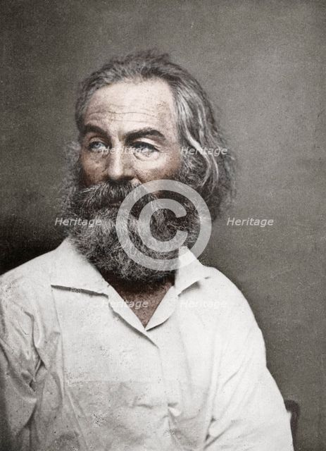 Walt Whitman, American poet, c1880s.Artist: Mathew Brady
