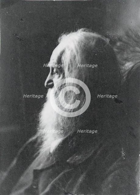 Walt Whitman in Camden, N.J., c. 1891. Creator: Samuel Murray.