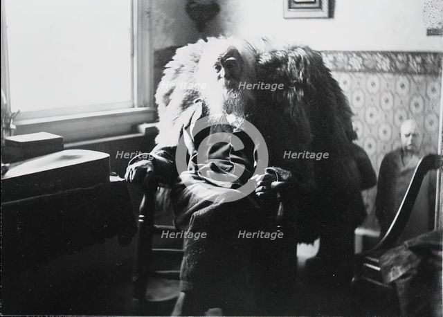 Walt Whitman in Camden, N.J., c. 1891. Creator: Thomas Eakins.
