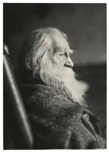 Walt Whitman in Camden, N.J., c. 1891. Creator: Thomas Eakins