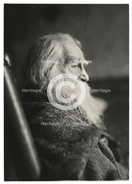 Walt Whitman in Camden, N.J., c. 1891. Creator: Thomas Eakins.