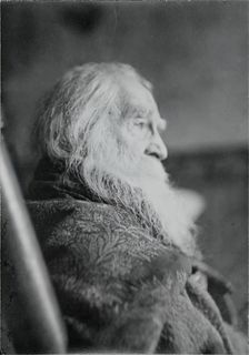 Walt Whitman in Camden, N.J., c. 1891. Creator: Thomas Eakins