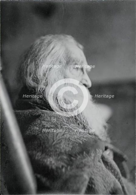 Walt Whitman in Camden, N.J., c. 1891. Creator: Thomas Eakins.