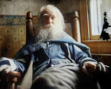 Walt Whitman in Camden, N.J., c. 1891. Creator: Thomas Eakins