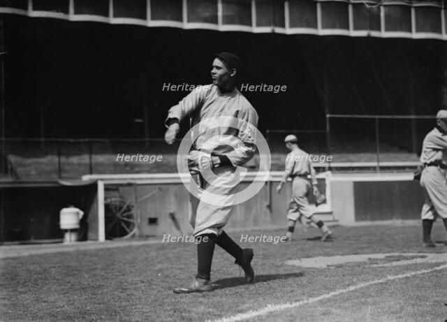 Walt Dickson, New York NL, wearing 1909 road uniform (baseball), 1910. Creator: Bain News Service.