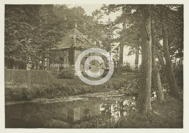 Walton and Cotton's Fishing House, Beresford Dale, 1880s. Creator: Peter Henry Emerson.