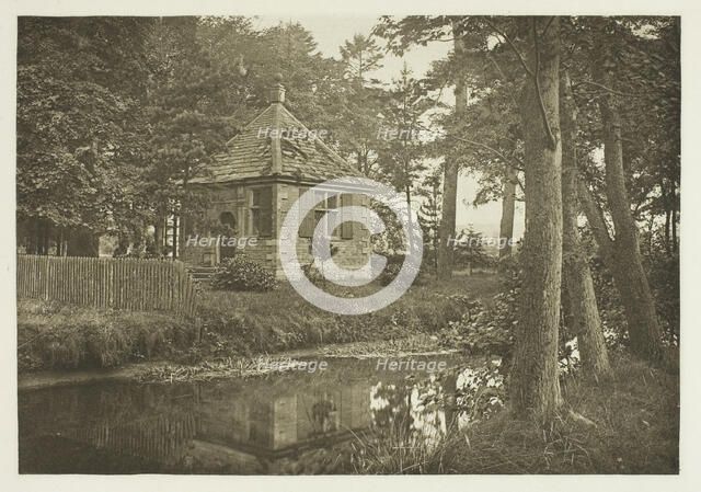 Walton and Cotton's Fishing House, Beresford Dale, 1880s. Creator: Peter Henry Emerson.
