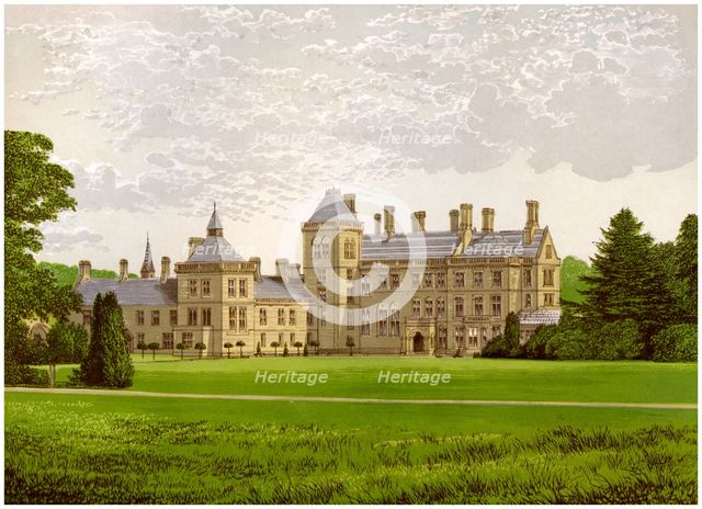 Walton Hall, Warwickshire, home of Baronet Mordaunt, c1880. Artist: Unknown