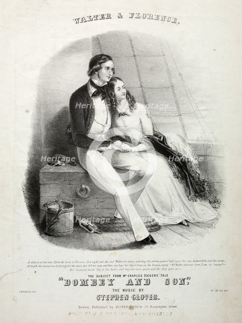 Walter and Florence - Sheet Music Cover. Creator: Winslow Homer (American, 1836-1910).