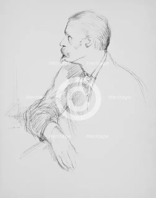 Walter Crane, 1896. Creator: William Rothenstein.