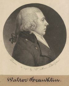Walter Franklin, 1799. Creator: Charles Balthazar Julien Févret de Saint-Mémin