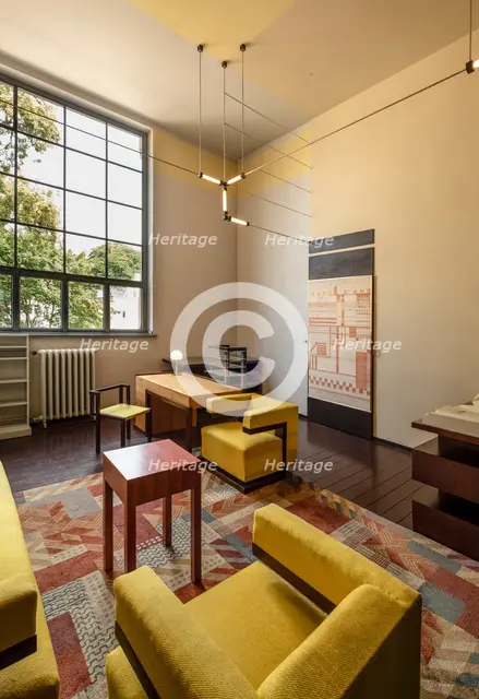 Walter Gropius' office, 1924. Main building, Bauhaus-University Weimar (1904-1911), Germany, 2018.   Artist: Alan John Ainsworth.