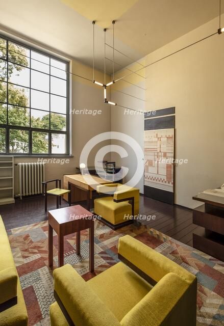 Walter Gropius' office, 1924. Main building, Bauhaus-University Weimar (1904-1911), Germany, 2018.   Artist: Alan John Ainsworth.