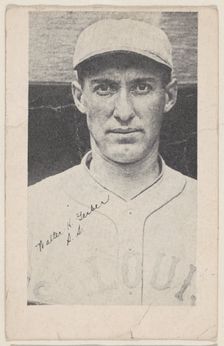 Walter H. Gerber, S.S., from Baseball strip cards (W575-2), ca. 1921-22. Creator: Unknown