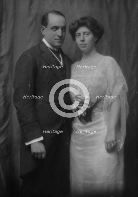 Walter, H.D., Mr., and Miss Gans, portrait photograph, 1912 Dec. 1. Creator: Arnold Genthe.