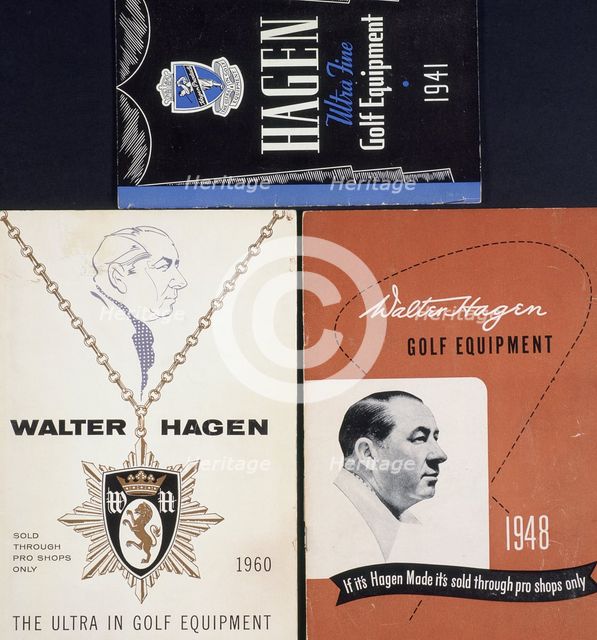 Walter Hagen golf equipment catalogues, 1941-1960. Creator: Unknown.