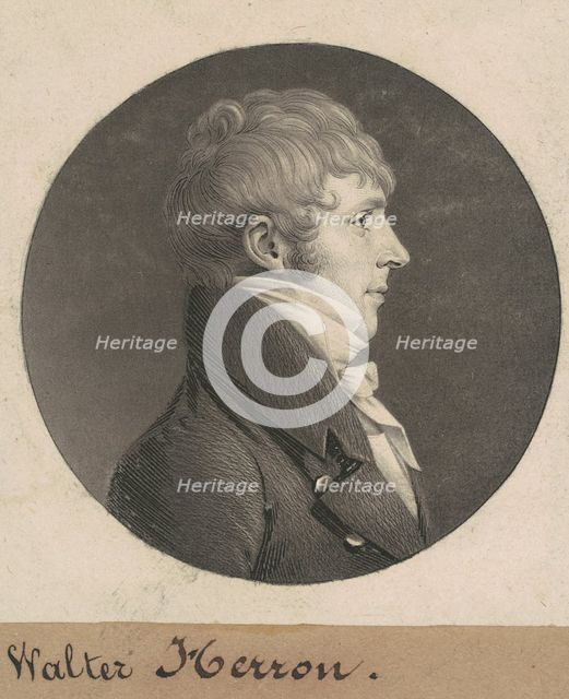 Walter Herron, 1808. Creator: Charles Balthazar Julien Févret de Saint-Mémin.