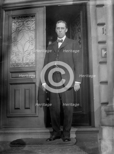 Walter Lowrie Fisher, Secretary of The Interior, Snap, 1911.  Creator: Harris & Ewing.