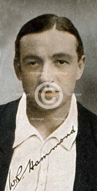 Walter R Hammond, England and Gloucestershire cricket, 1935. Artist: Unknown