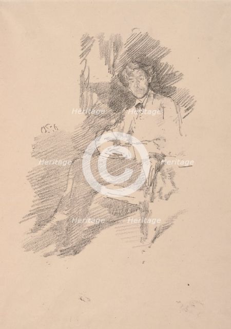 Walter Sickert, 1895. Creator: James McNeill Whistler (American, 1834-1903).