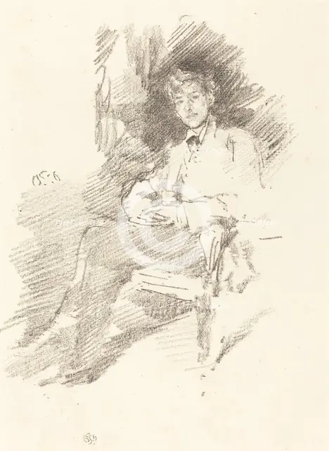 Walter Sickert, 1895. Creator: James Abbott McNeill Whistler.
