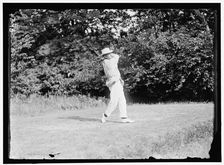 Walter Travis playing golf, between 1909 and 1914. Creator: Harris & Ewing