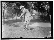 Walter Travis playing golf, between 1909 and 1914. Creator: Harris & Ewing