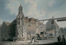 Waltham Cross and Post Coach, 1786. Creator: Edward Dayes