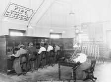 Walthamstow Telephone exchange, London, 1910. Creator: Unknown