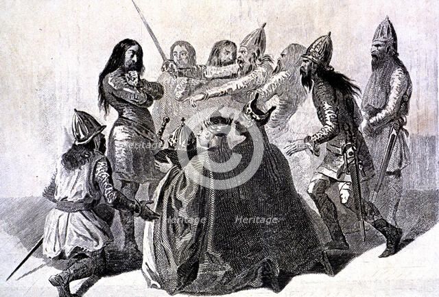 Wamba (- 688), Visigothic king (672-680), chosen as king in 672.