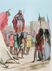 Wamba (died 687) is elected the King. Creator: Unknown