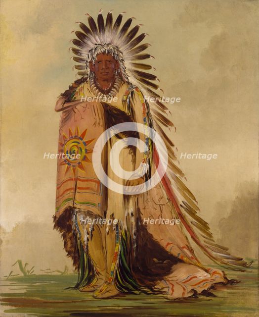 Wán-ee-ton, Chief of the Tribe, 1832. Creator: George Catlin.