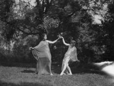 Wanger, Beatrice, Miss, and Miss Marian Berenger, 1918 or 1919. Creator: Arnold Genthe