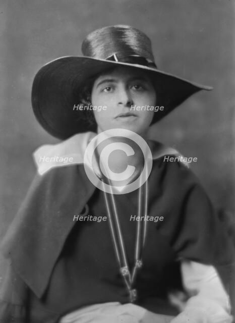 Wanger, Beatrice, Miss, portrait photograph, 1918 or 1919. Creator: Arnold Genthe.