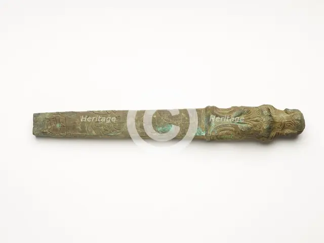 Wand with a dragon head, Zhou dynasty, possibly 475-221 BCE. Creator: Unknown.
