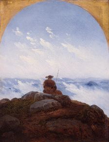 Wanderer on the Mountaintop, 1818. Creator: Carus, Carl Gustav (1789-1869)