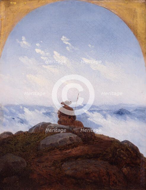 Wanderer on the Mountaintop, 1818. Creator: Carus, Carl Gustav (1789-1869).