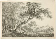 Wanderer Resting in the Forest, n.d. Creator: Martin von Molitor