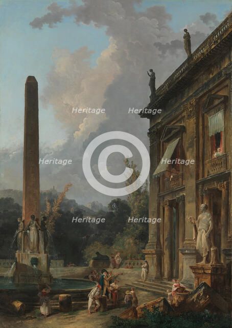 Wandering Minstrels. Creator: Hubert Robert.