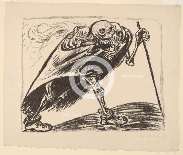 Wandering Death, 1923. Creator: Ernst Barlach.